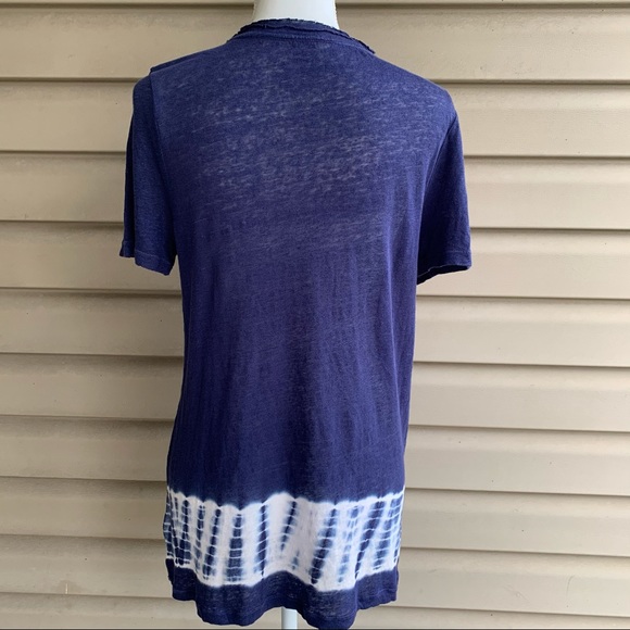 •Two By Vince Camuto• Tie-Dye 100%Linen Top-Size S - Picture 4 of 7